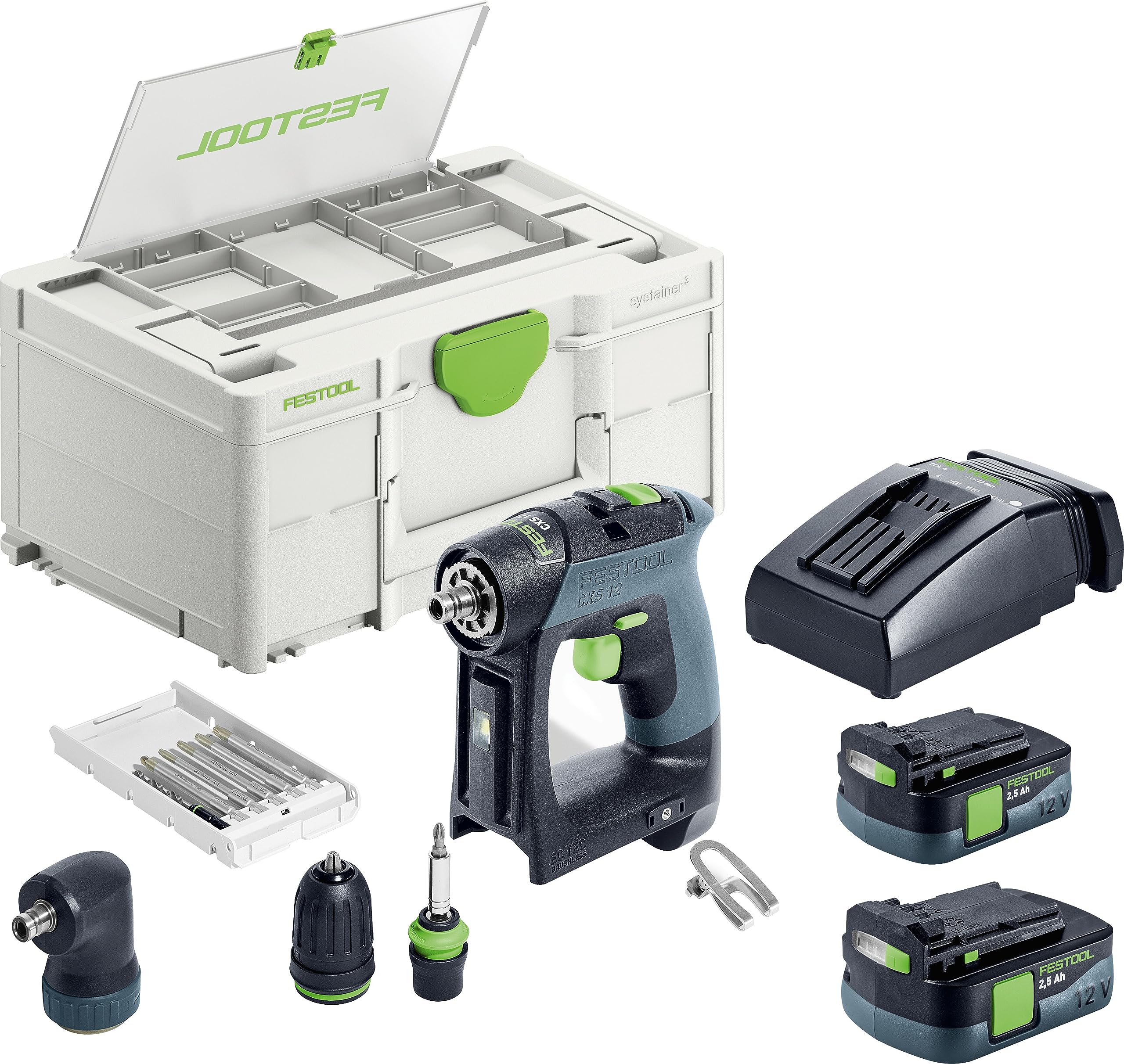 Festool Cordless Drill CXS 12 2,5-Set : Amazon.co.uk: DIY & Tools